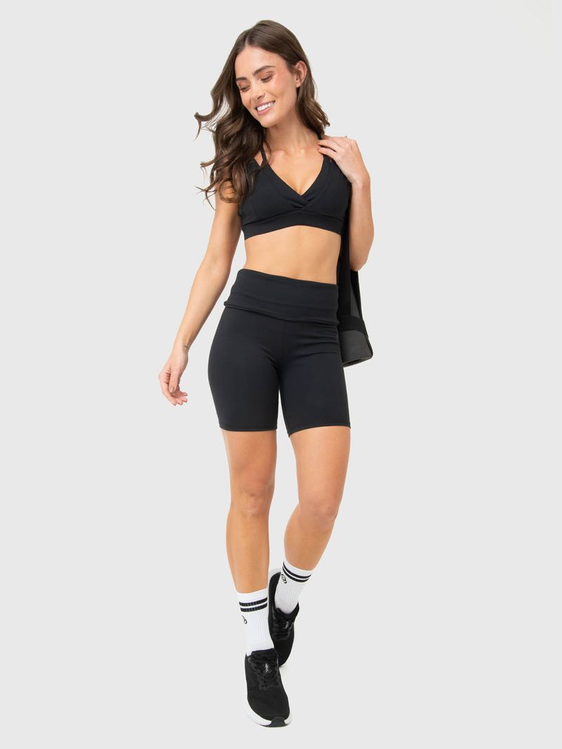 Biker Mujer Foldover Negra Bsoul