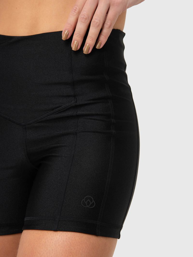 Short Mujer Shiny Negra Bsoul