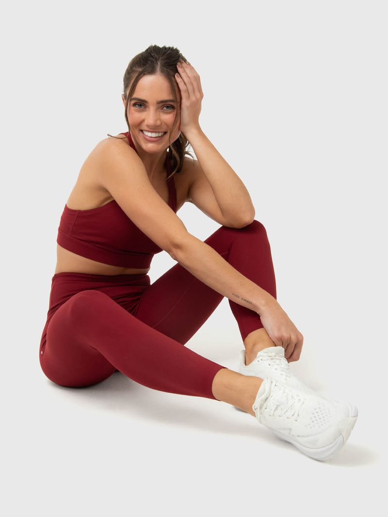 Calza Mujer Ankle Leg Emma Granate Bsoul