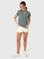 Polera Mujer V-Neck Verde Bsoul