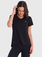 Polera Mujer V Neck Negro Bsoul