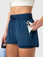 Short Mujer 2 in 1 Train Azul Bsoul