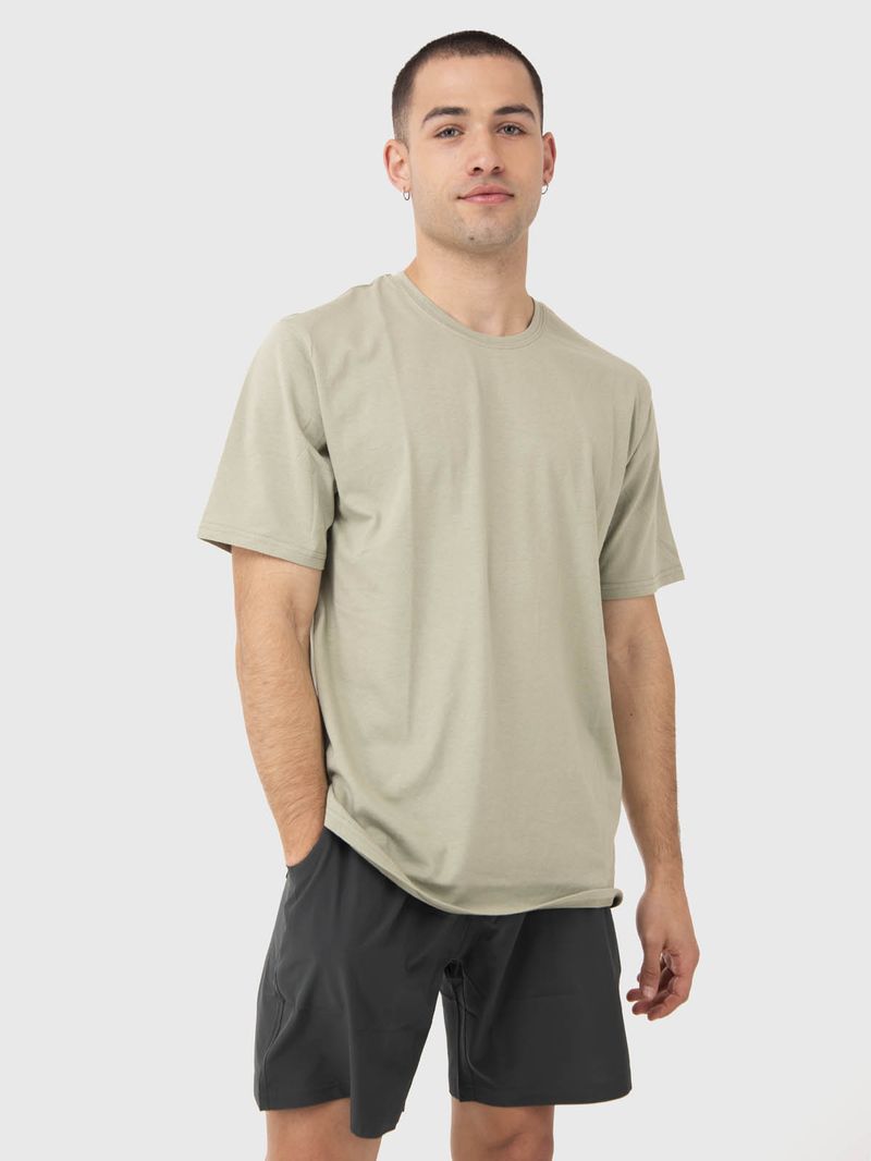 Polera Hombre Printed T-Shirt Verde Claro Bsoul