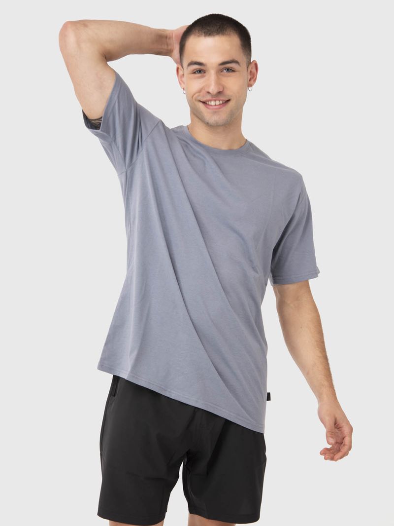 Polera Hombre Printed T-Shirt Gris Bsoul