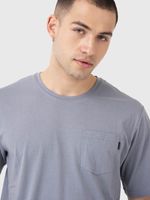 Polera Hombre Pocket T-Shirt Gris Bsoul