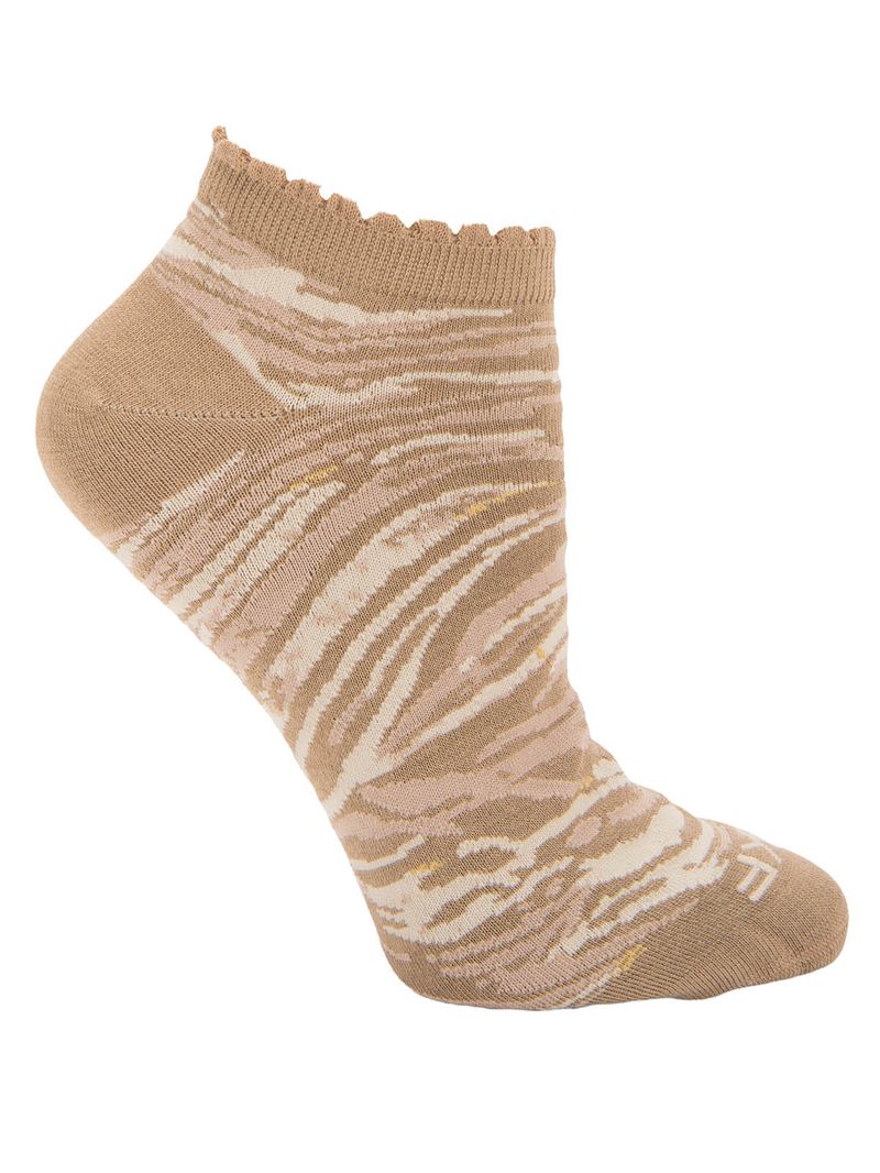 Calcetin Bambú Mujer Ped Zebra I Café Rockford
