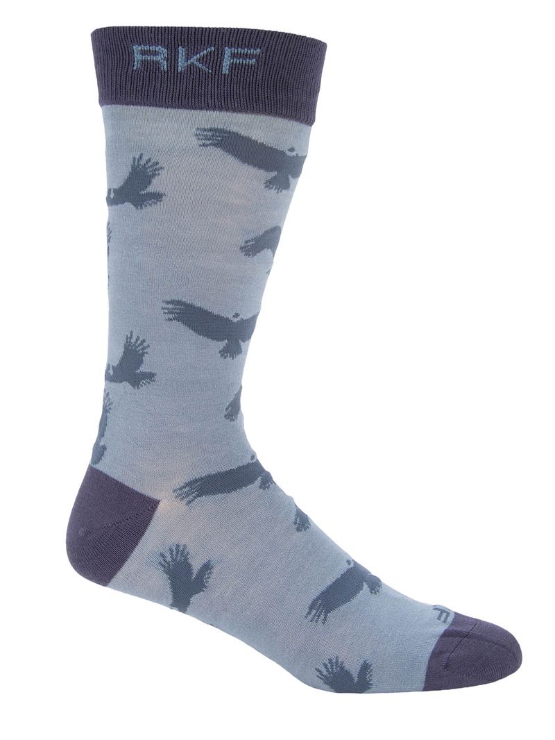 Calcetin Bambú Hombre Nature Azul Rockford
