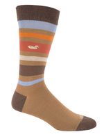 Calcetin Bambú Hombre Stripes Café Rockford