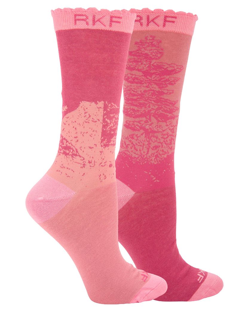 Calcetin Bambú Mujer Diff Pine Rosado Rockford