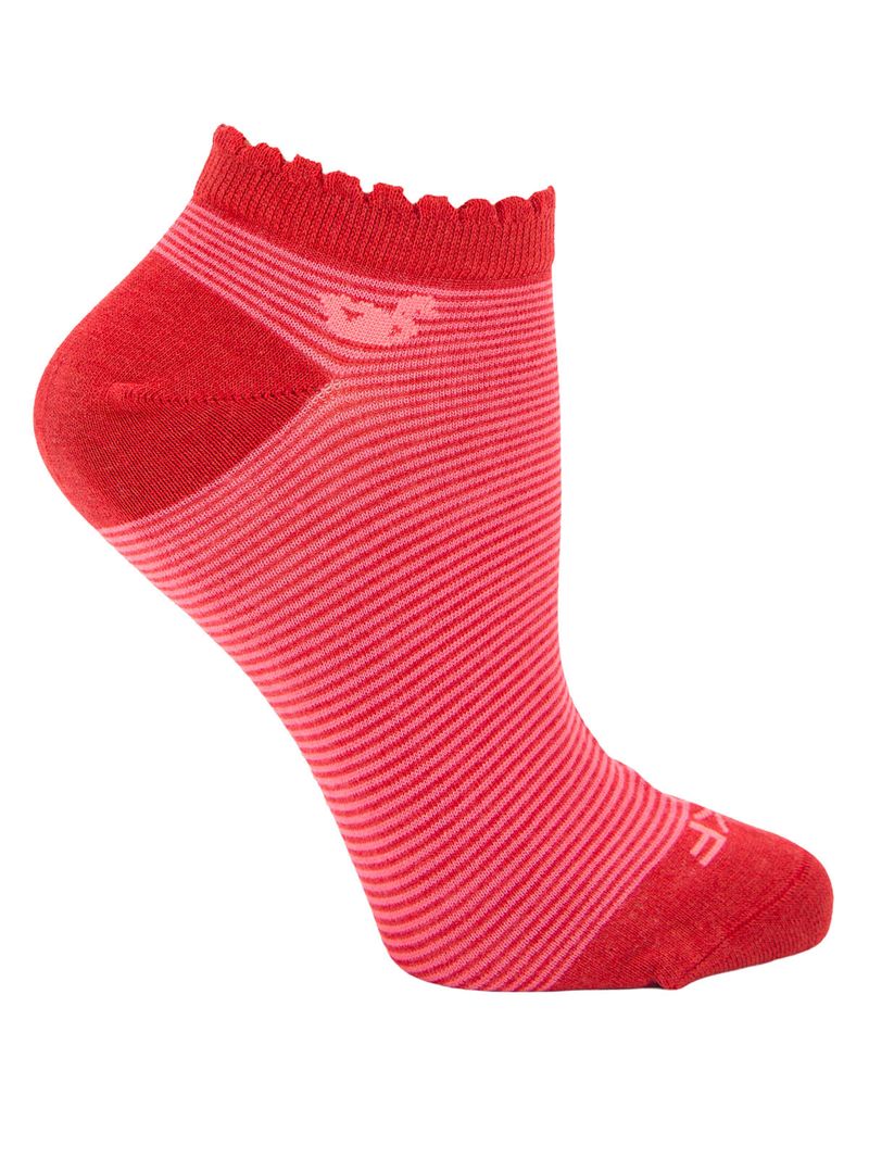 Calcetin Bambú Mujer Ped St Lines Rosado Rockford
