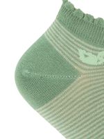 Calcetin Bambú Mujer Ped St Lines Verde Rockford