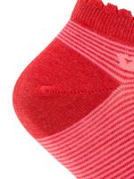 Calcetin Bambú Mujer Ped St Lines Rosado Rockford