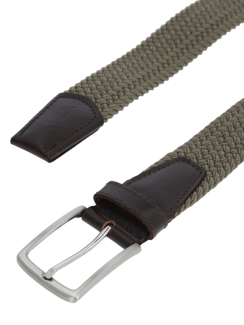 Cinturon Cuero Elastano Hombre Rf Tanner Café Rockford