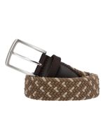 Cinturon Cuero Elastano Hombre Rf Tarek Café Rockford