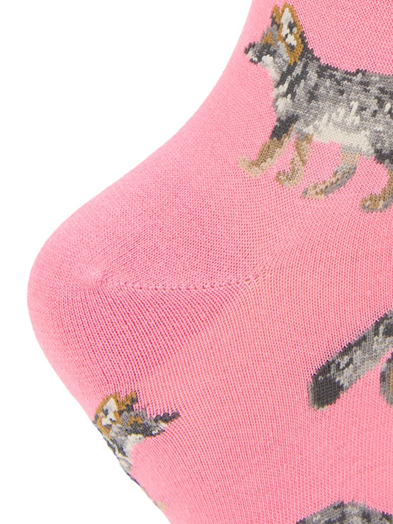 Calcetin Bambú Mujer Fox Rosado Rockford