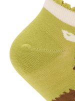 Calcetin Bambú Mujer Ped St Porcup Verde Rockford