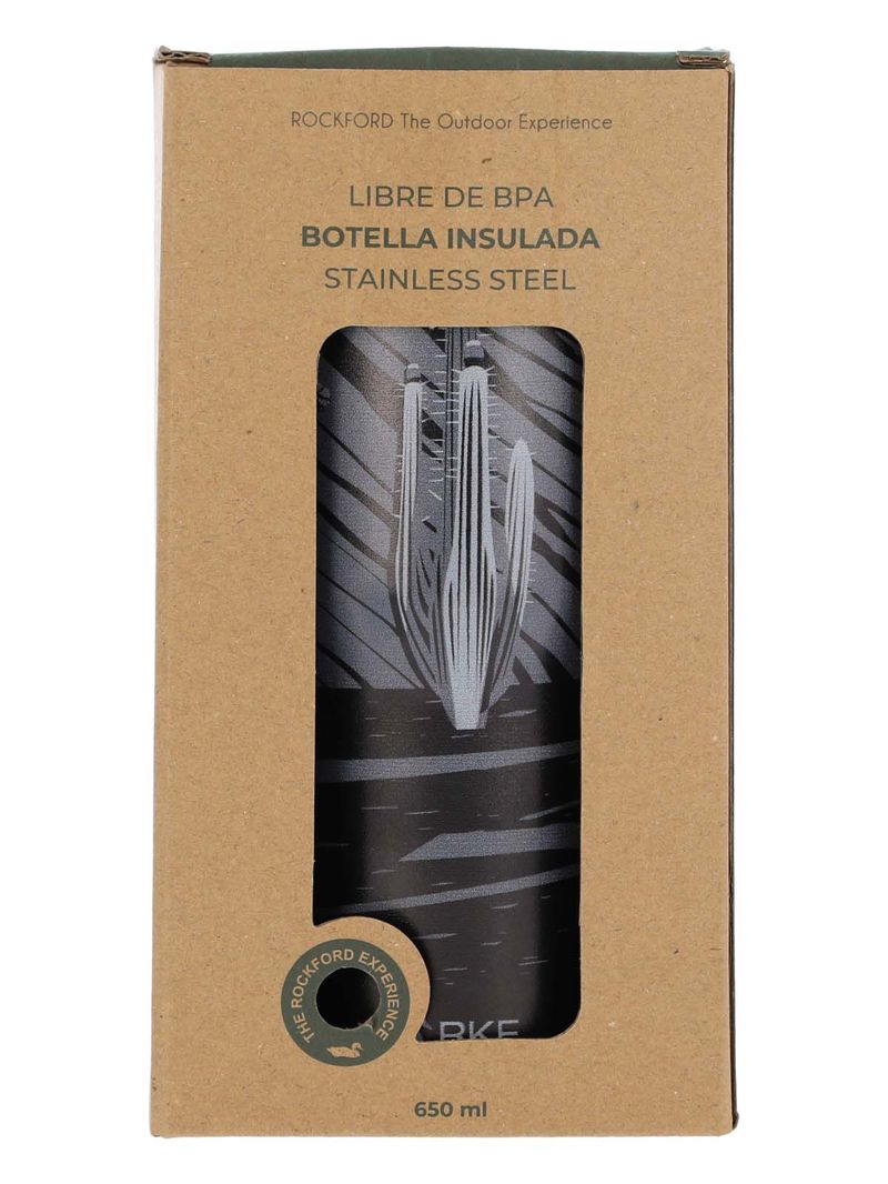 Botella Acero Unisex Rkf Desert Bottle Gris Rockford