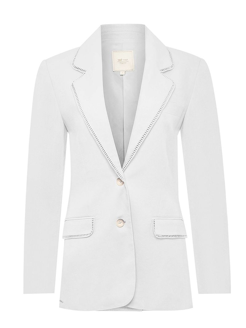 Chaqueta Lino Mujer Anana Blanco Rockford