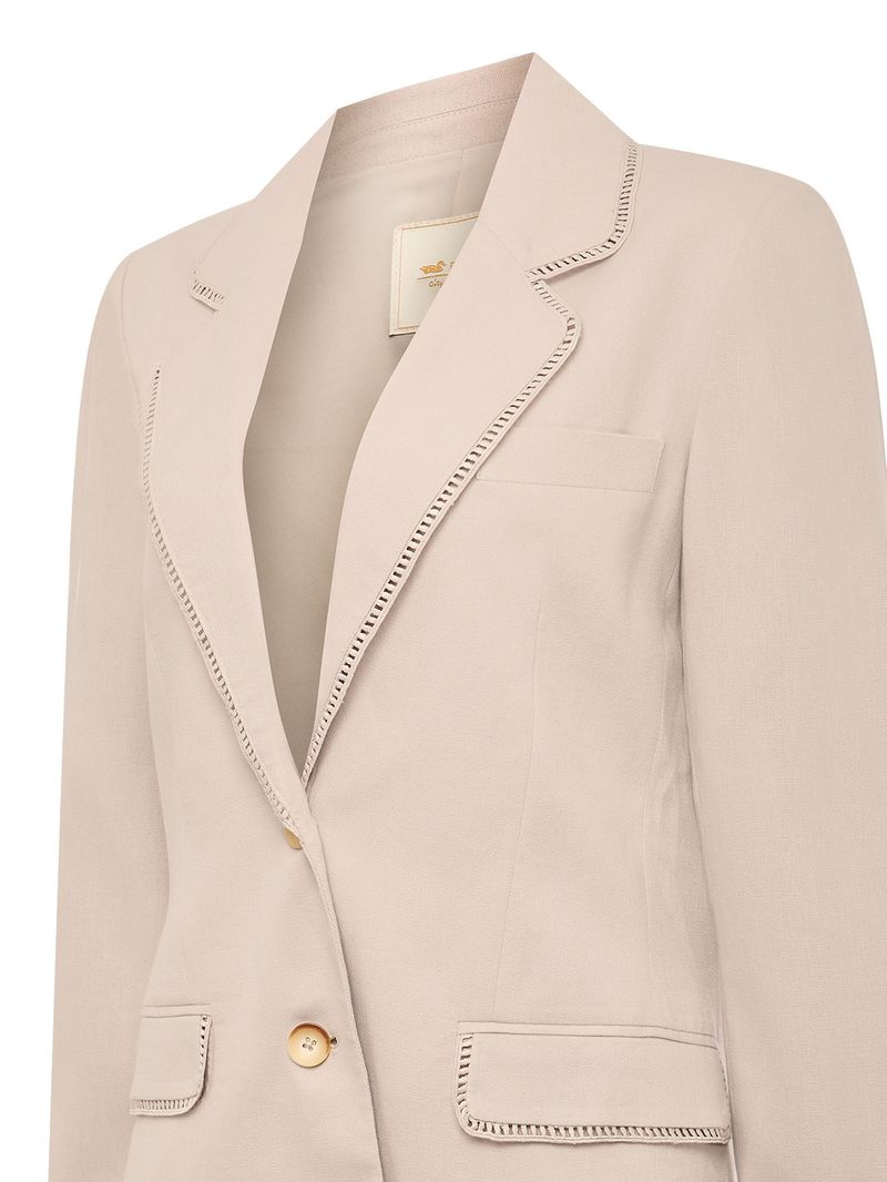 Chaqueta Lino Mujer Anana Beige Rockford