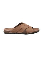 Sandalia Cuero Hombre Gorrión Café Rockford