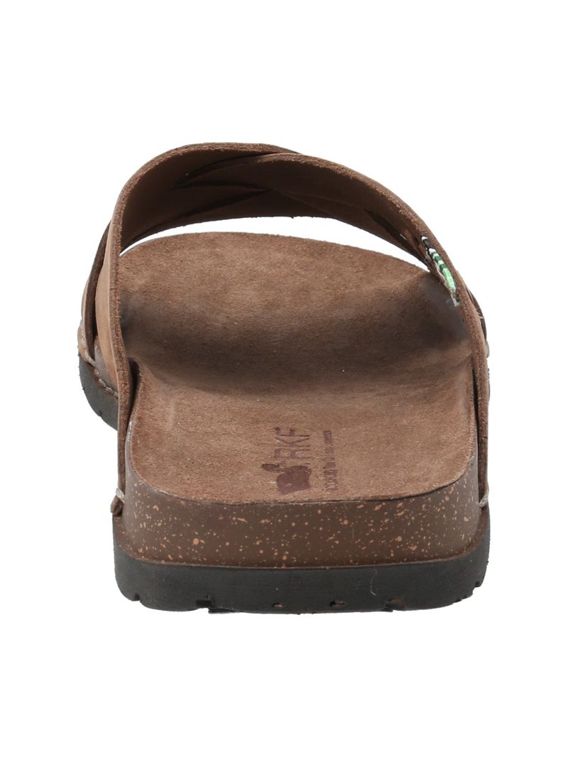 Sandalia Cuero Hombre Gorrión Café Rockford