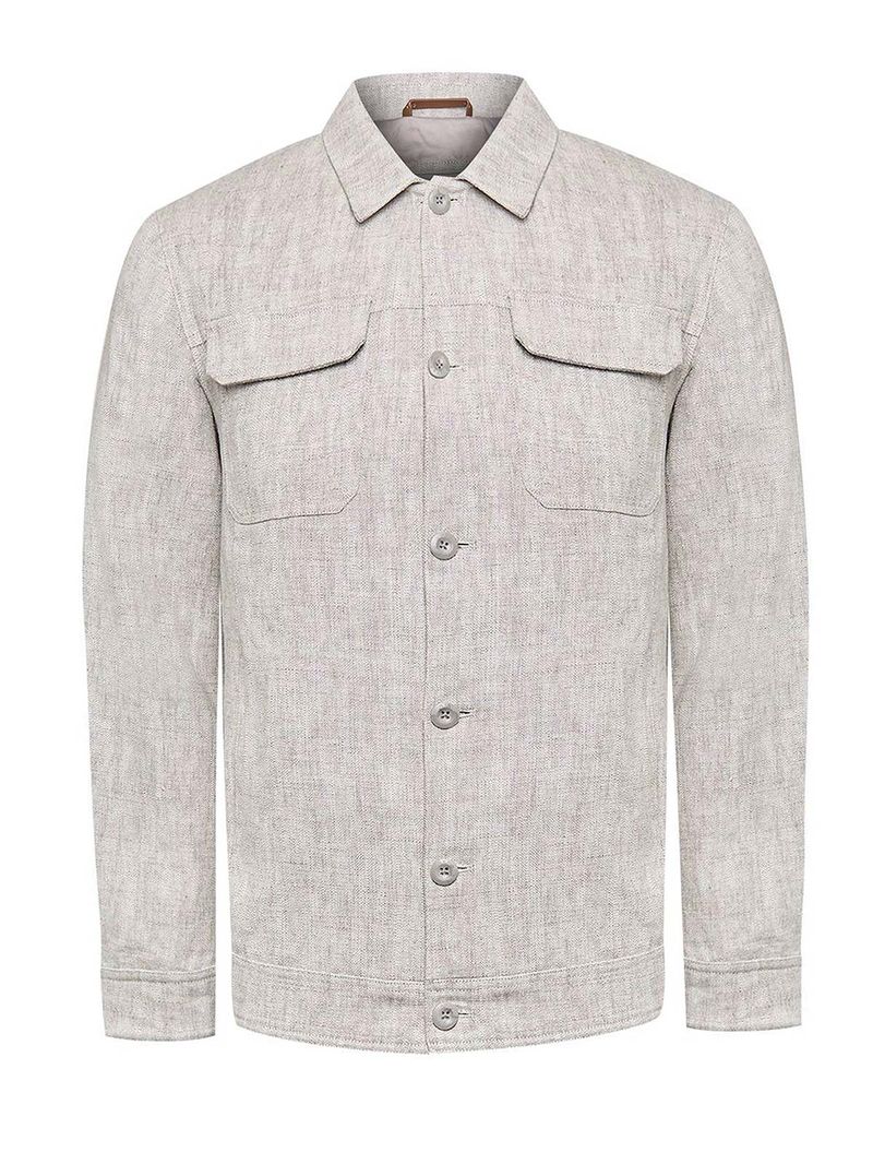 Chaqueta Lino Hombre Toscana Beige Rockford
