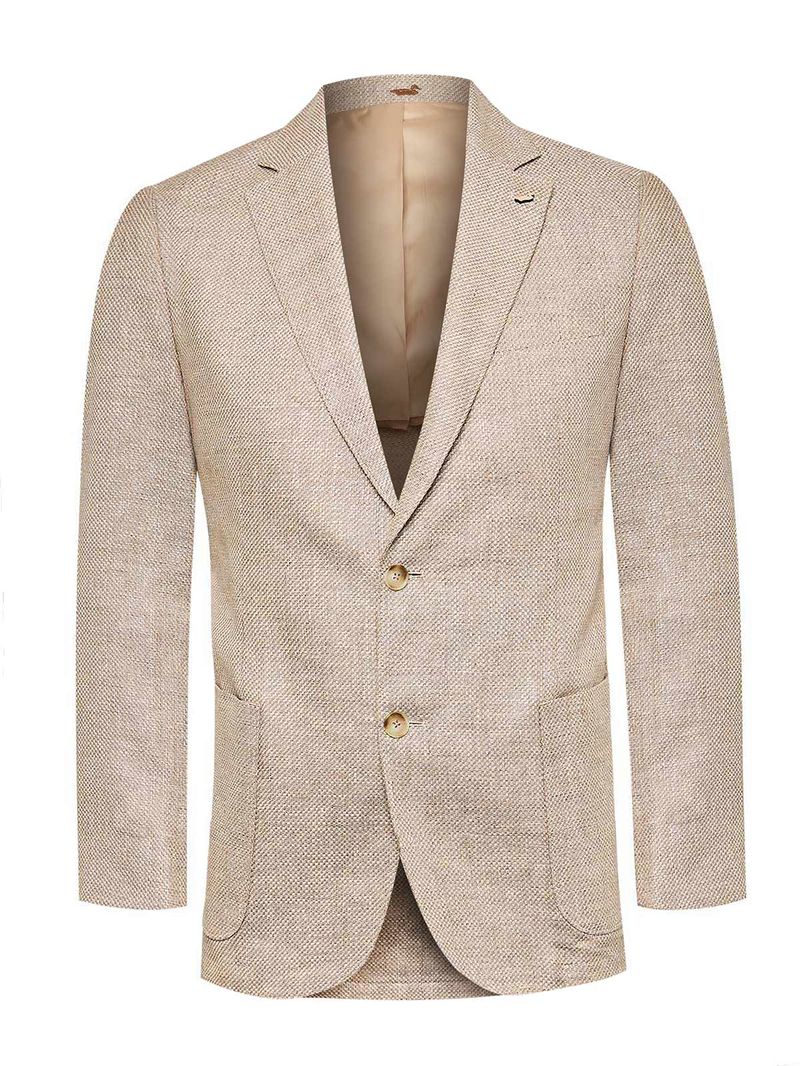 Chaqueta Lino Hombre Salento Café Rockford