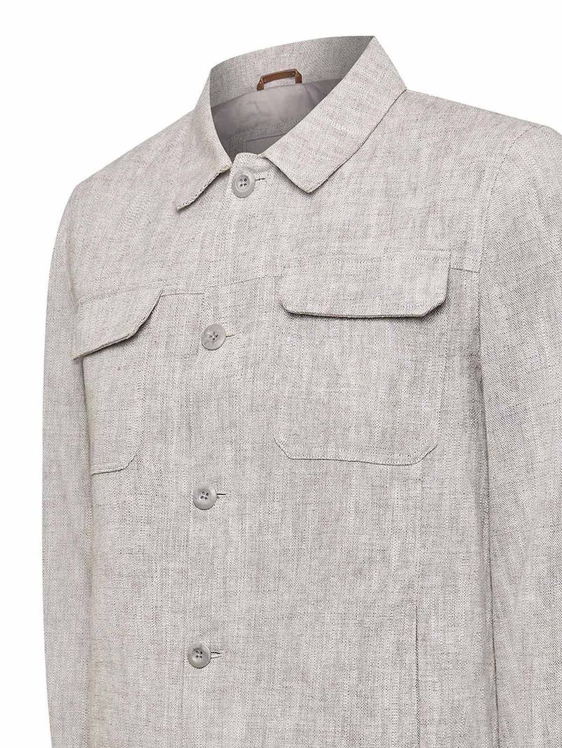 Chaqueta Lino Hombre Toscana Beige Rockford