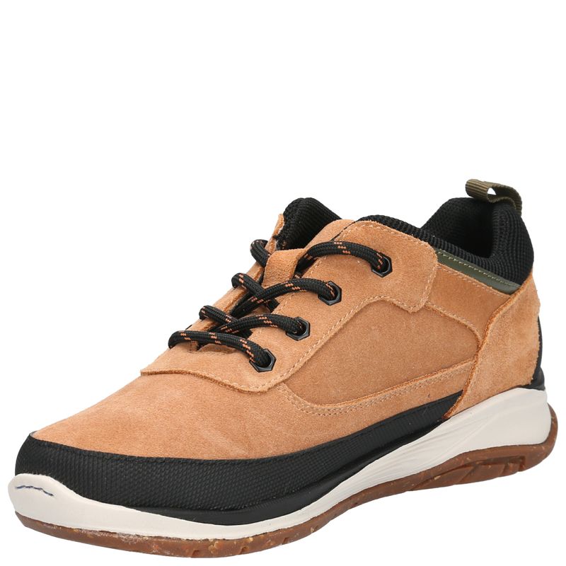 Zapatilla Cuero Niño Birke Café