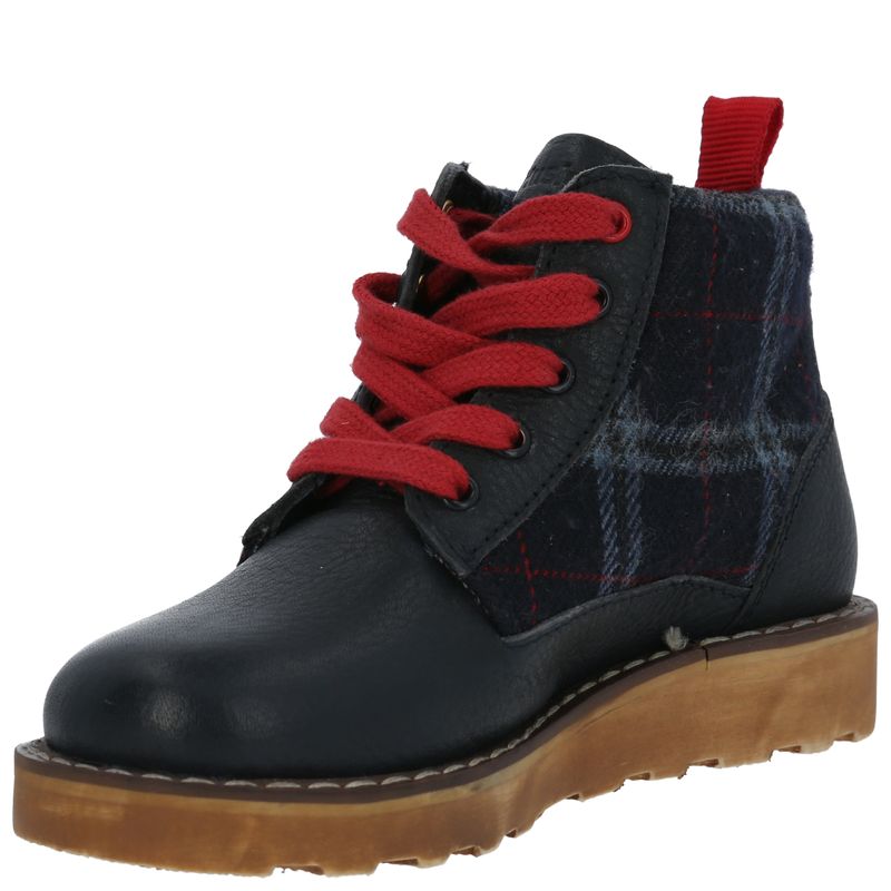 Botín Cuero Niño Fallbroke Azul