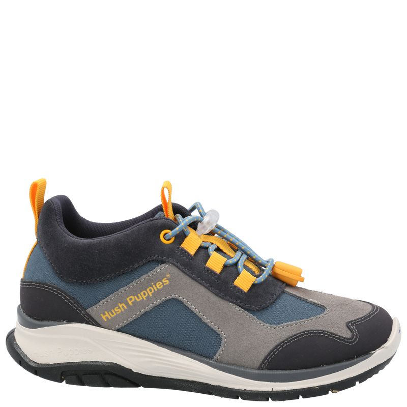 Zapatilla Cuero Niño Fastland Azul