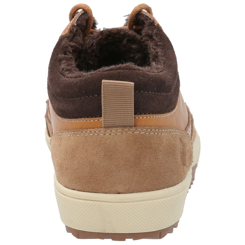 Zapatilla Cuero Niño Slalom Low Café