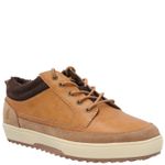 Zapatilla Cuero Niño Slalom Low Café