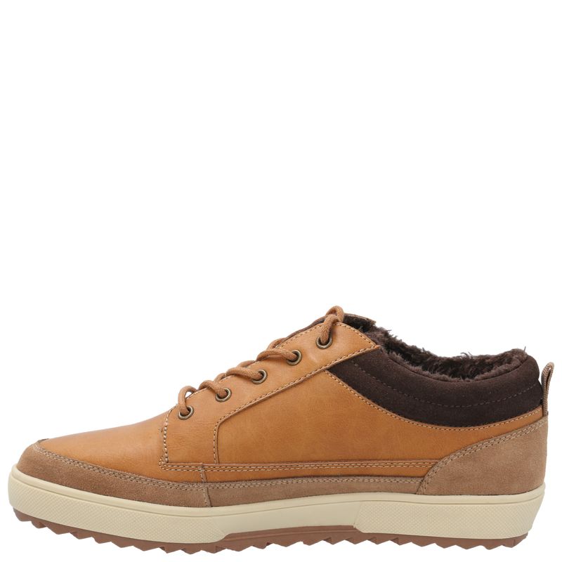 Zapatilla Cuero Niño Slalom Low Café