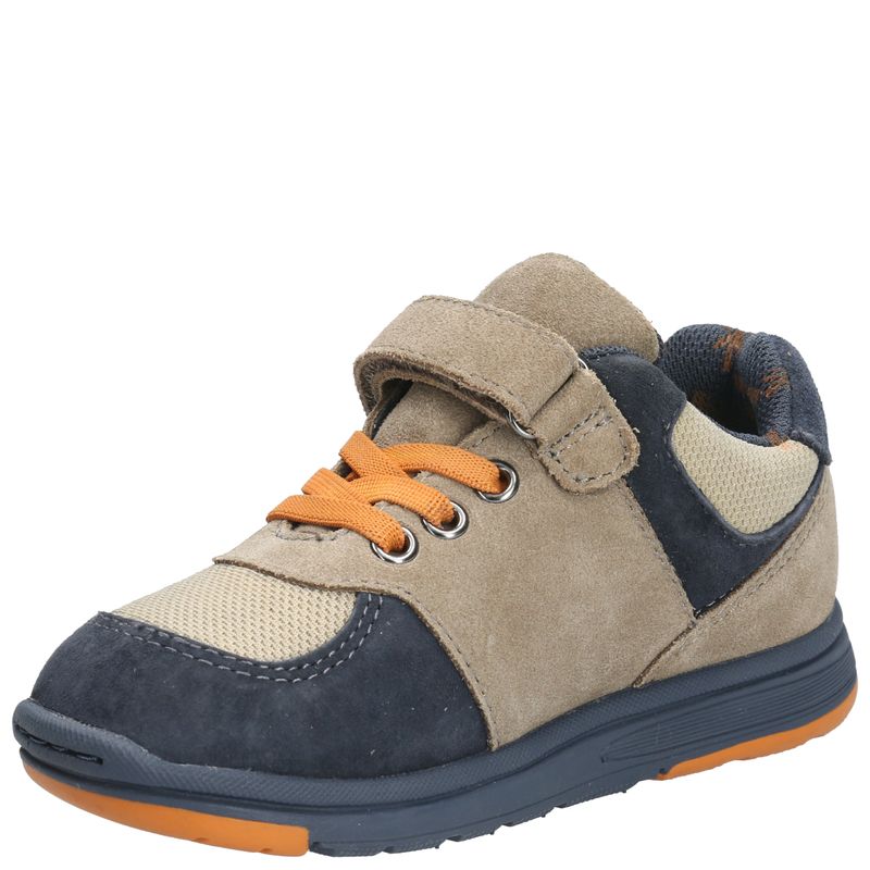 Zapatilla Cuero Niño New Artis  Café