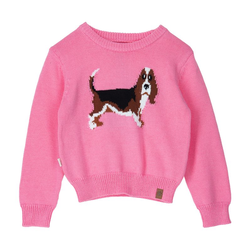 Chaleco Niña Basset Rosado