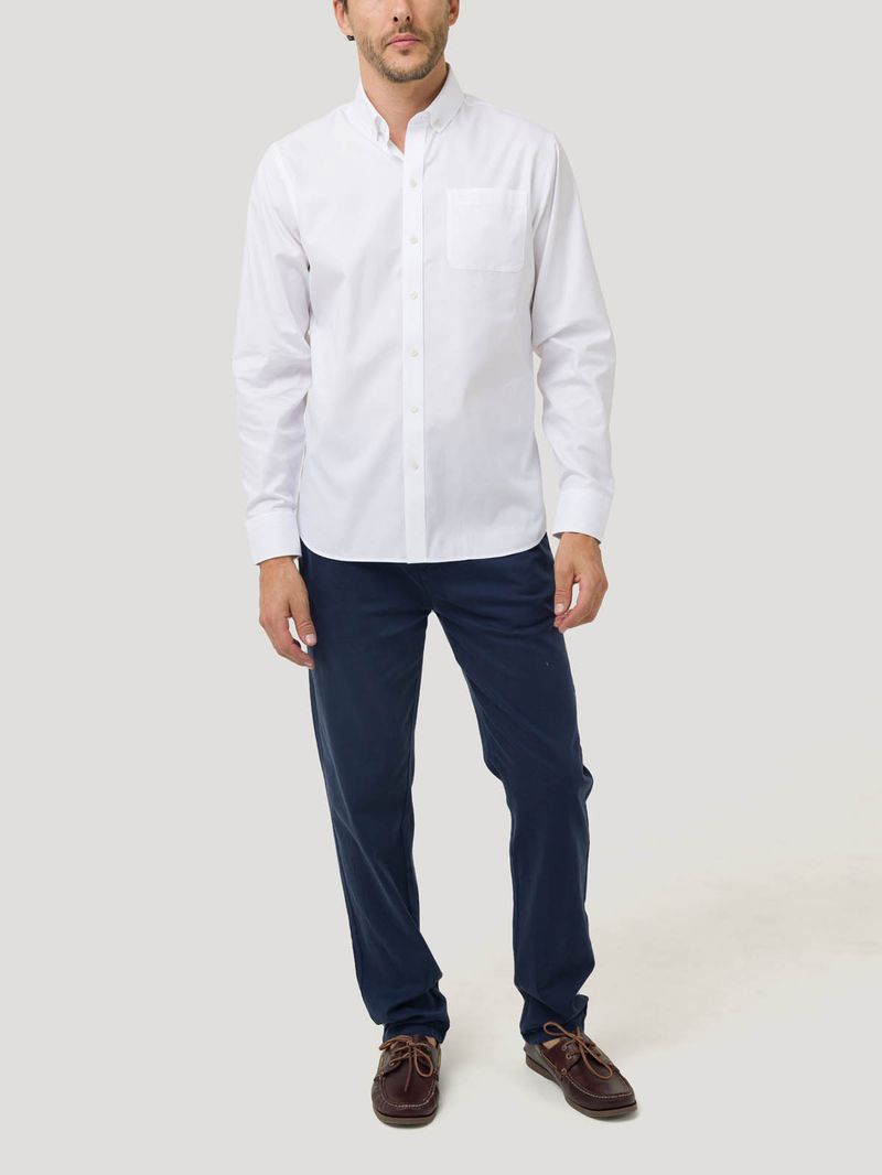 Camisa Algodón Hombre Farifax Blanco Rockford