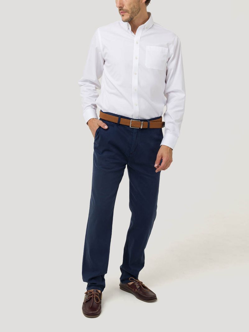 Camisa Algodón Hombre Farifax Blanco Rockford