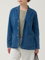 Chaqueta Algodón Mujer Lime Azul Rockford