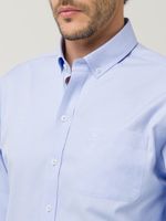 Camisa Algodón Hombre Farifax Azul Rockford