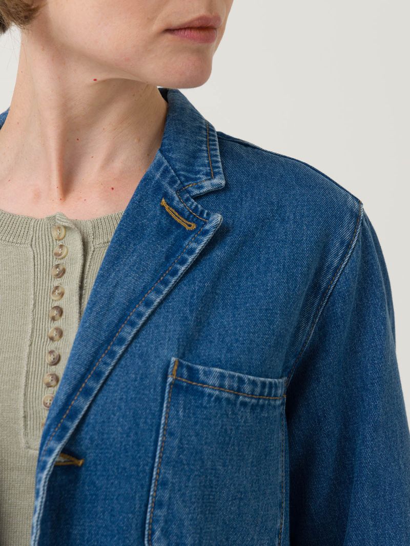 Chaqueta Algodón Mujer Lime Azul Rockford