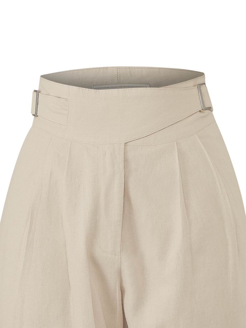 Pantalón Lino Orgánico Mujer Ava Beige Rockford