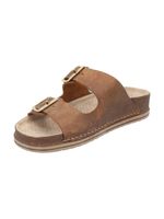 Sandalia Cuero Mujer Rosine Café Rockford