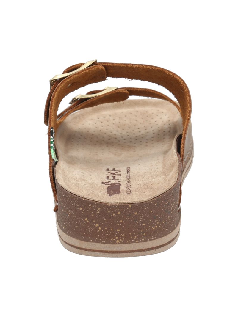 Sandalia Cuero Mujer Rosine Café Rockford