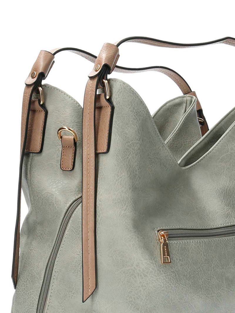 Cartera Mujer Co Giovanni Hobo Verde Azaleia