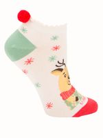 Calcetín Algodón Mujer Ped St Reno Beige/Crudo Azaleia