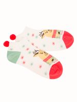 Calcetín Algodón Mujer Ped St Reno Beige/Crudo Azaleia