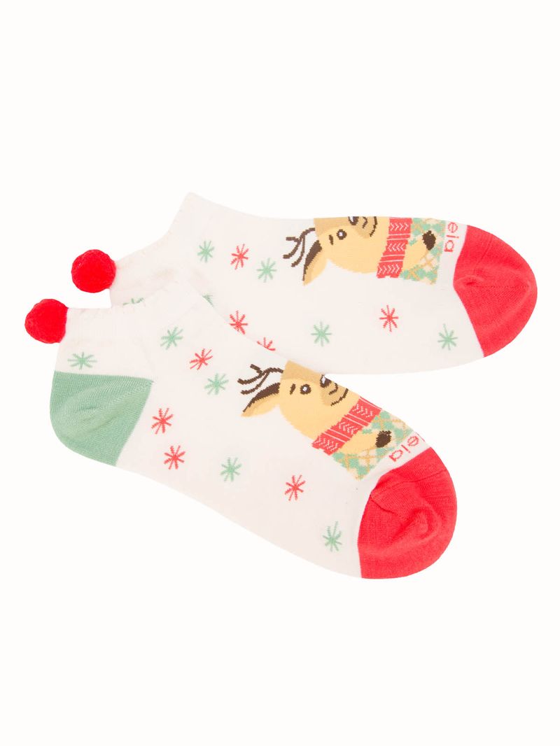 Calcetín Algodón Mujer Ped St Reno Beige/Crudo Azaleia