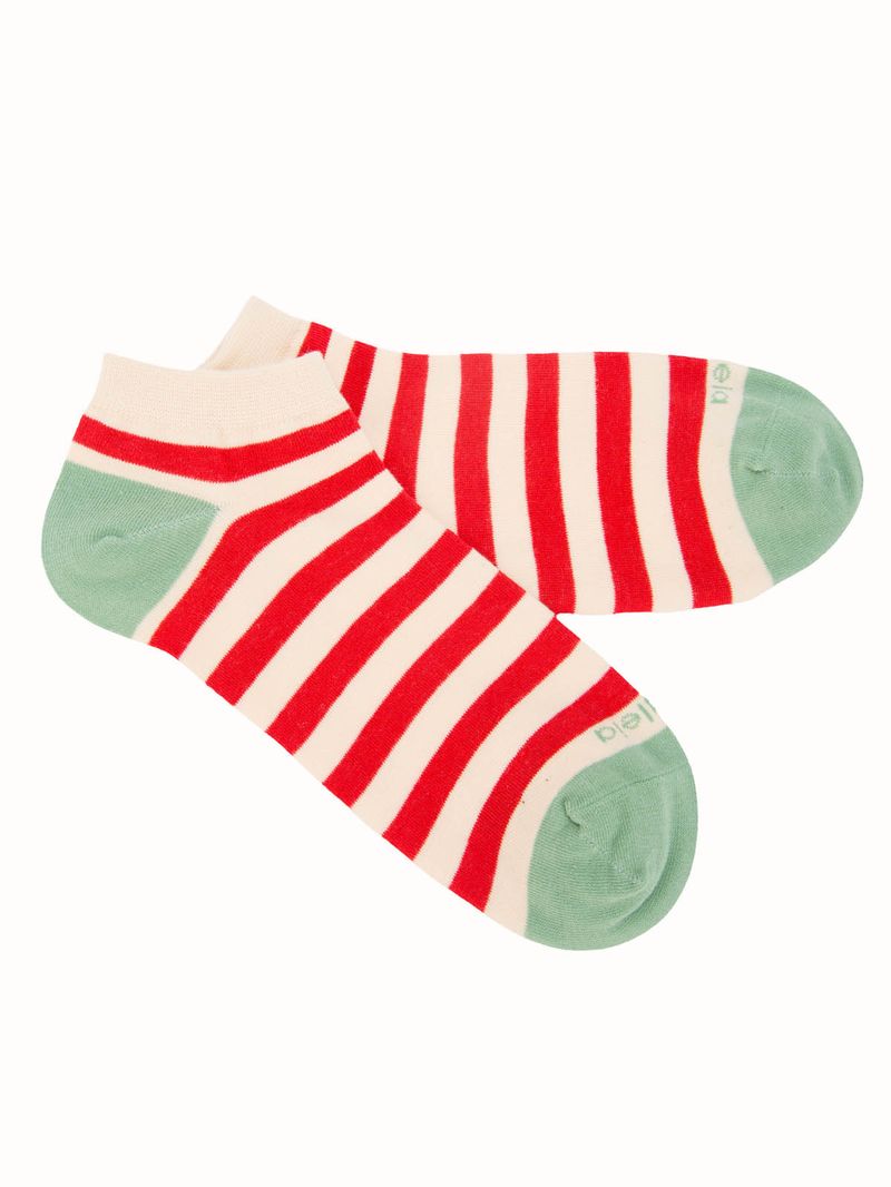 Calcetín Algodón Mujer Ped Line Blanco Azaleia