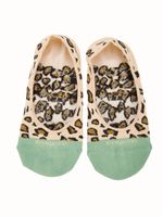 Calcetín Algodón Mujer Inv Ani Print Café Azaleia